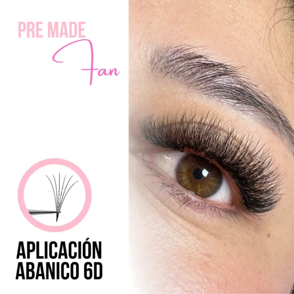 ABANICOS PREARMADOS 320 MIX | Extensiones de pestañas en abanico |320 Mixto | 8mm - 15mm| Curvaturas C,D | Grosores 0.07,0.05 - Image 2