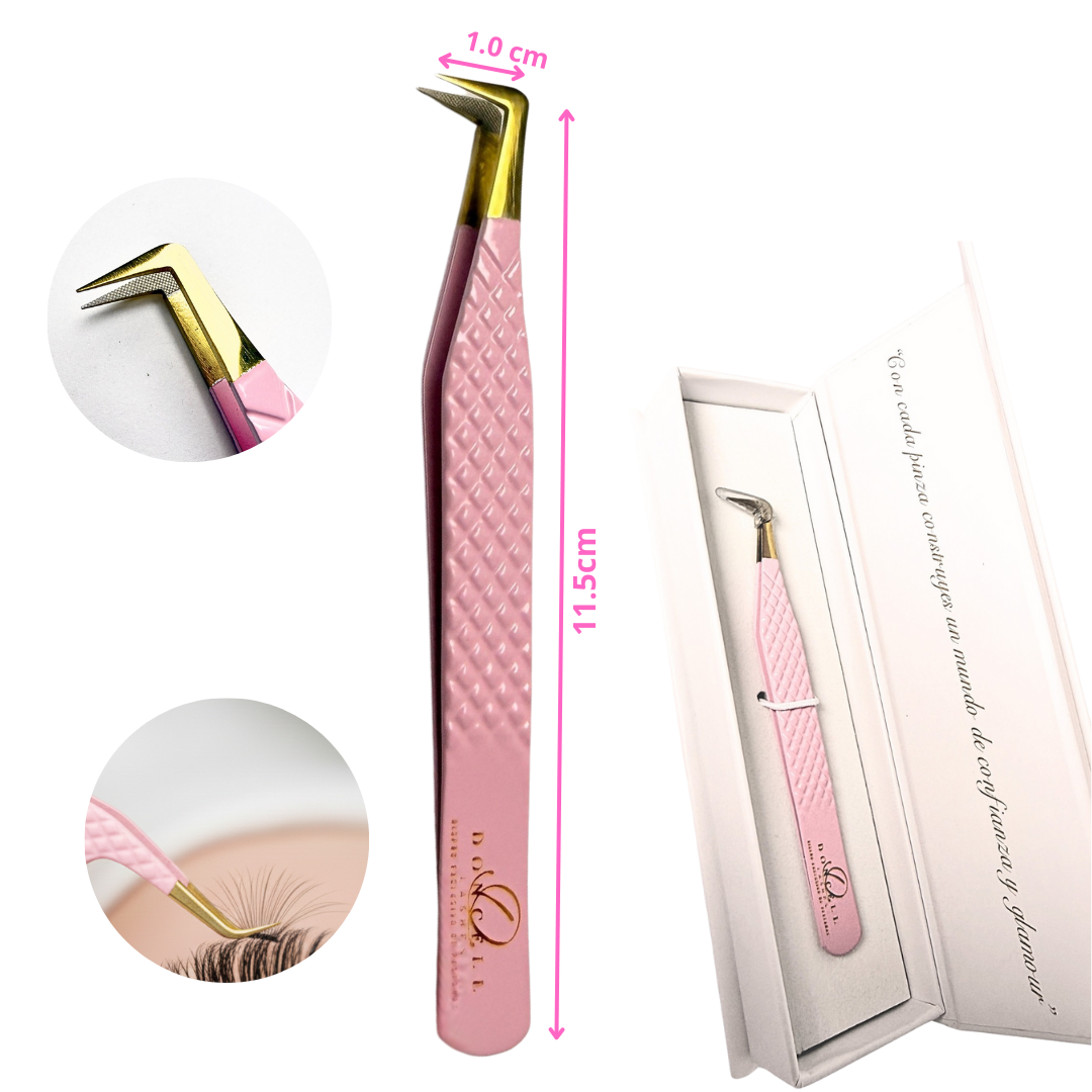 Pinzas Profesionales Doncel Lashes – Precisión, lujo y control absoluto - Image 2